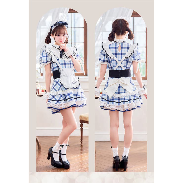 スーパーセール期間限定 Malymoon/マリームーン】 メイド服 白黒