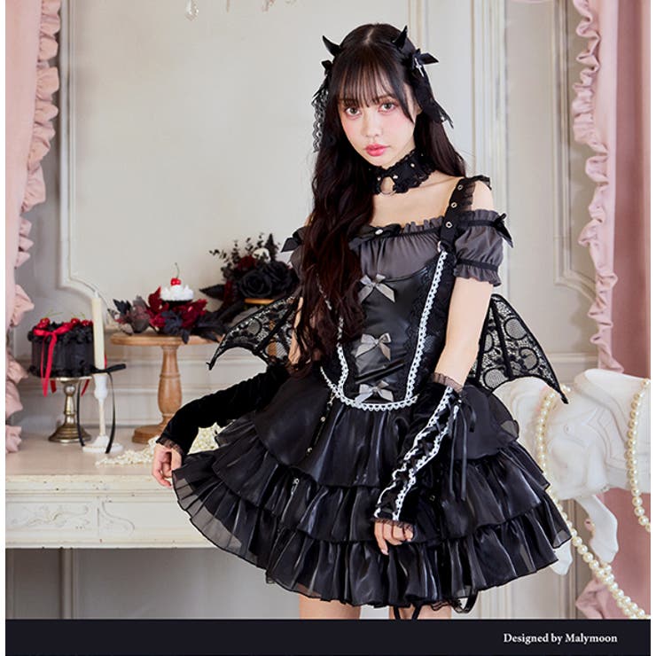 ティアードレザーデビル[品番：MYMT0000968]｜Malymoon （マリー