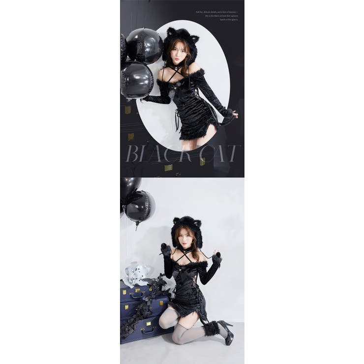 ノワールベルキャット ハロウィンコスプレ6点セットMalymoon マリームーン 即日発送】ノワールベルキャット《ハロウィンコスプレ6点セット