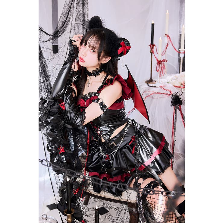 【中村里砂着用】ヴェノムリップデーモン《ハロウィンコスプレ10点セット》【Mal… | Malymoon  | 詳細画像6 