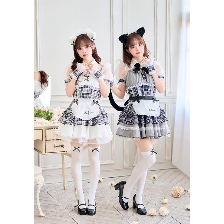 【malymoon】メイド ウエイトレス ホワイト 衣装 仮装 マリームーン Amazon.co.jp: [Malymoon] コスプレ メイド ウエイトレス 家政婦