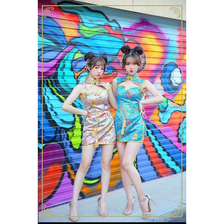 チャイナ チャイナ服 チャイナドレス[品番：MYMT0000257