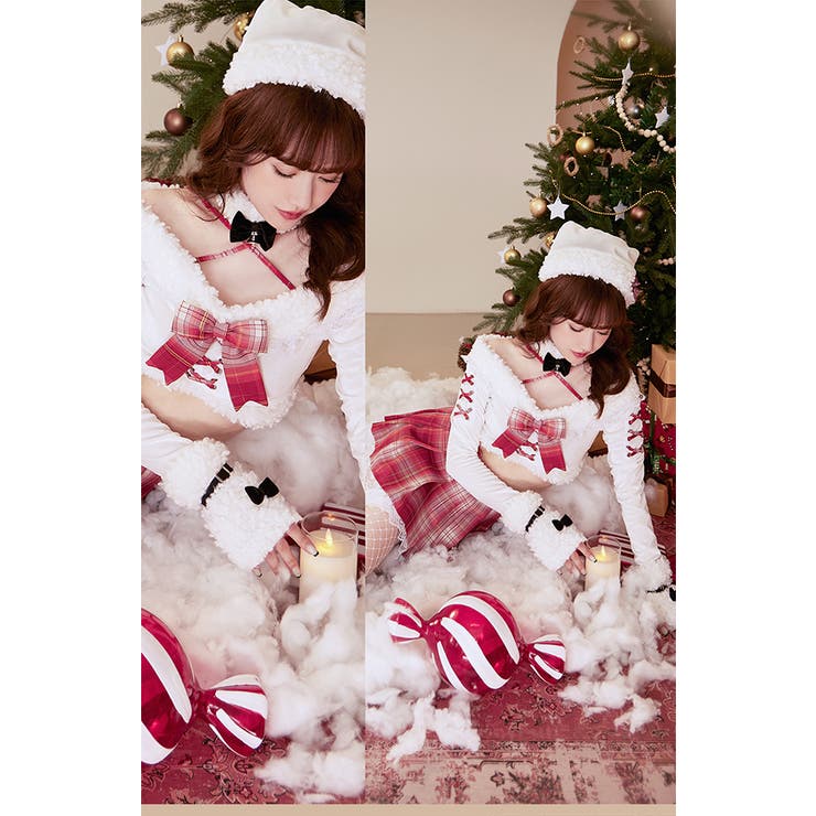 チェックプリーツサンタ[品番：MYMT0000359]｜Malymoon （マリームーン  ）のレディースファッション通販｜SHOPLIST（ショップリスト）