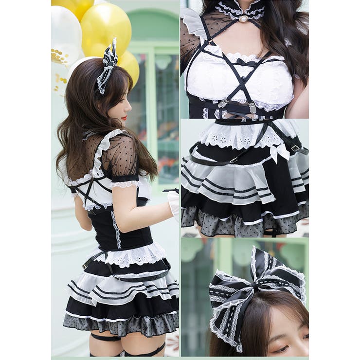 プリンセスハーネスメイド《ハロウィンコスプレ7点セット》【Malymoon