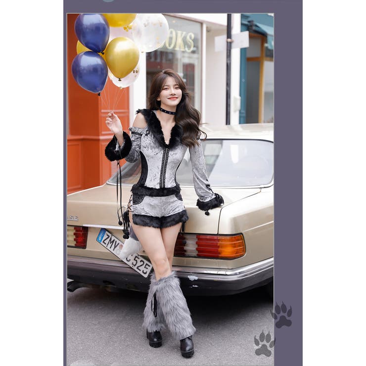 ロングスリーブウルフ《ハロウィンコスプレ3点セット》【Malymoon マリーム… | Malymoon  | 詳細画像5 