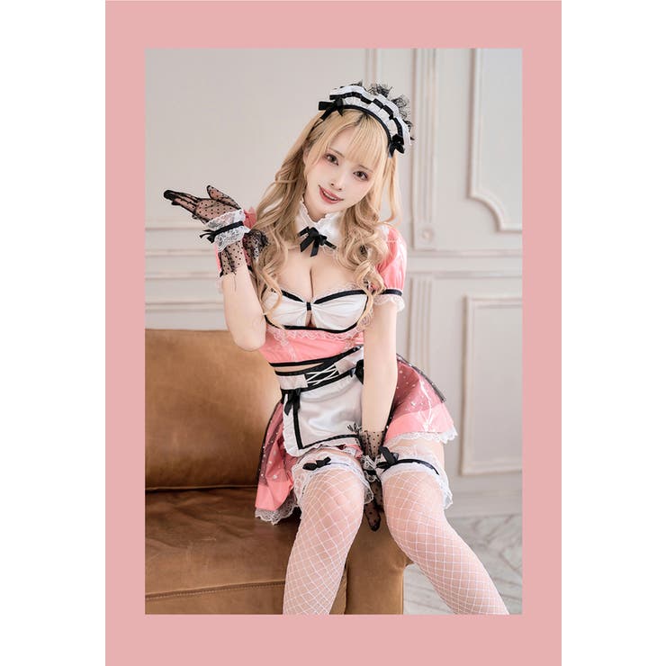 レザーセパレートメイド《ハロウィンコスプレ9点セット》【Malymoon