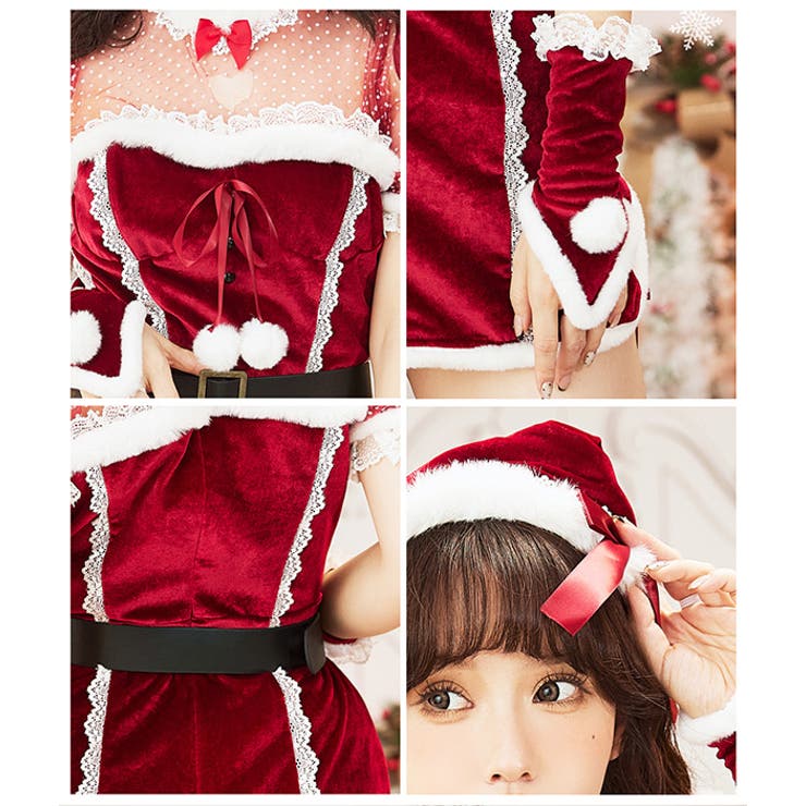 デコルテハートサンタ[品番：MYMT0000544]｜Malymoon （マリームーン  ）のレディースファッション通販｜SHOPLIST（ショップリスト）