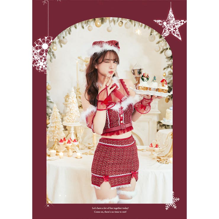当店在庫してます！ クラシカルラメツイードサンタ[品番：MYMT0000585]｜Malymoon コスプレ衣装
