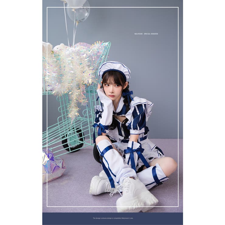 ミッドブルージャージメイド[品番：MYMT0000578]｜Malymoon （マリー