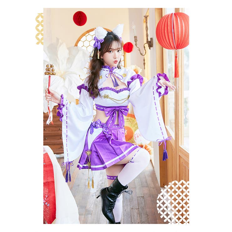 ファッション通販 フリル巫女キャットセットアップ[品番：MYMT0000602]｜Malymoon コスプレ衣装