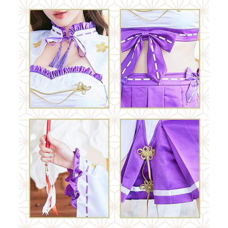 口コミ サイト 商品 フリル巫女キャットセットアップ[品番：MYMT0000602]｜Malymoon コスプレ衣装