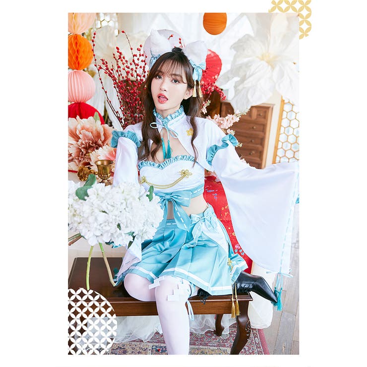 全信頼を寄せる フリル巫女キャットセットアップ[品番：MYMT0000602]｜Malymoon コスプレ衣装