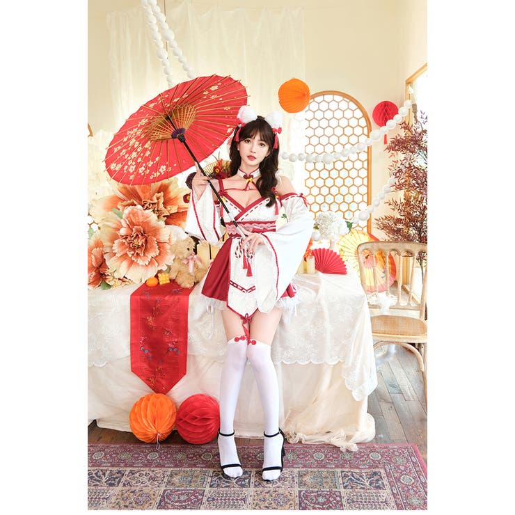 【完売品】Malymoon レトロティックレース狐巫女 白【お値下げ】 完売品】Malymoon レトロティックレース狐巫女 白【お値下げ