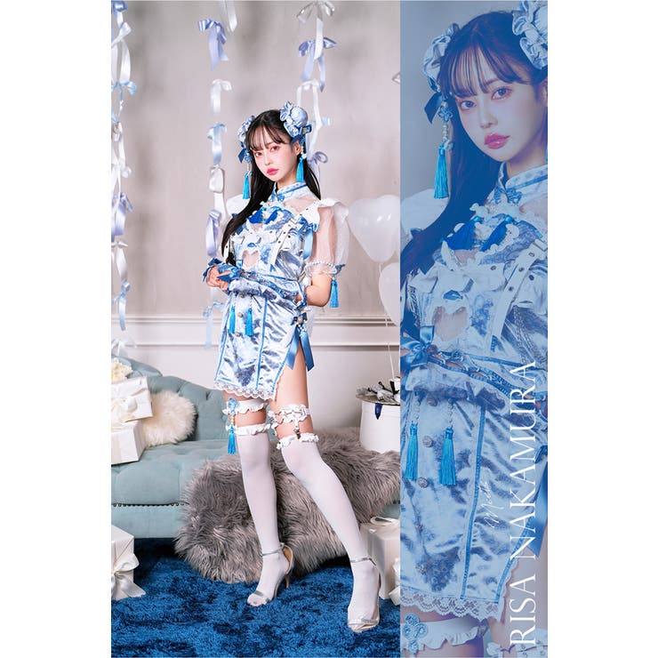 【完売品】マリームーン ホワイトハートホイップチャイナ 中村里砂着用】ホワイトハートホイップチャイナ《ハロウィンコスプレ8
