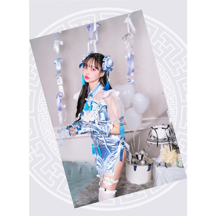 中村里砂着用】ホワイトハートホイップチャイナ《ハロウィンコスプレ8