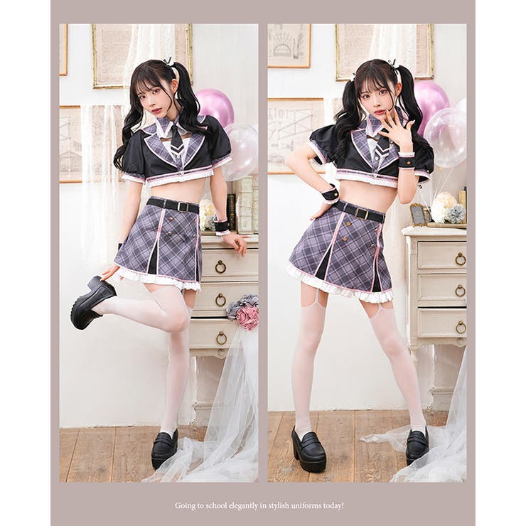 ワンピなど最旬ア！ セットアップスクールガール[品番：MYMT0000618]｜Malymoon コスプレ衣装