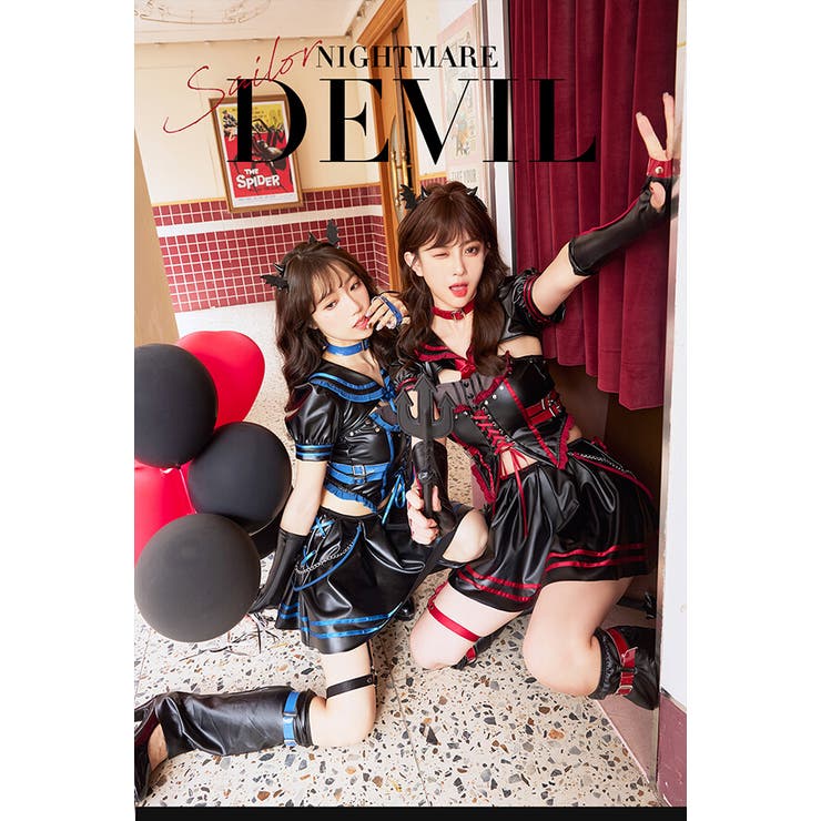 ナイトメアセーラーデビル《ハロウィンコスプレ7点セット》【Malymoon