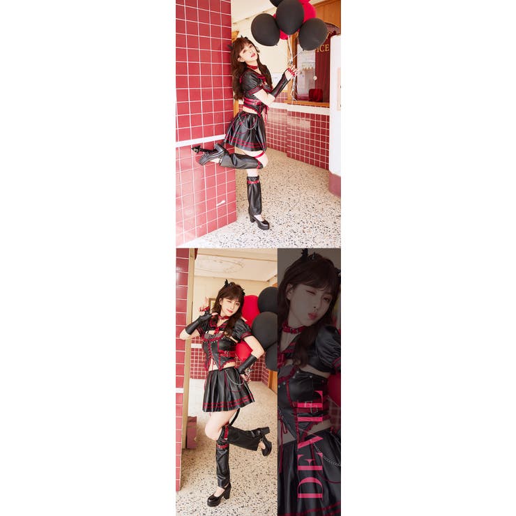 ナイトメアセーラーデビル《ハロウィンコスプレ7点セット》【Malymoon