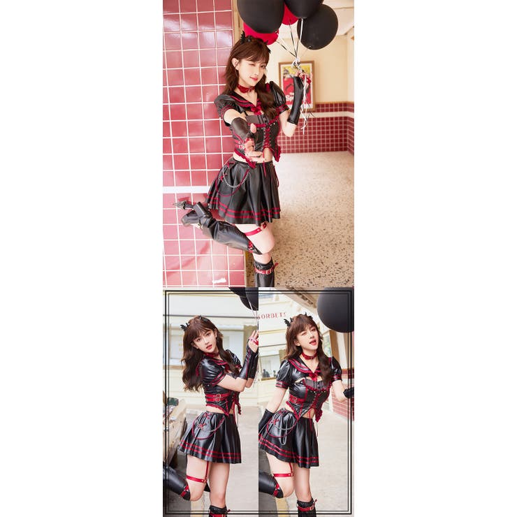 ナイトメアセーラーデビル《ハロウィンコスプレ7点セット》【Malymoon
