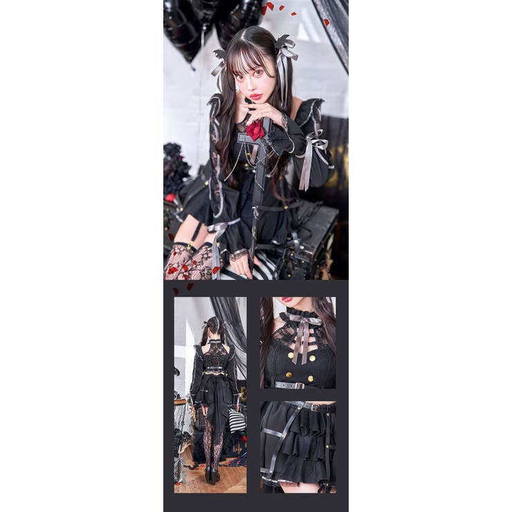上質で快適 キャンドルローズブラックヴァンパイア[品番：MYMT0000689 コスプレ衣装