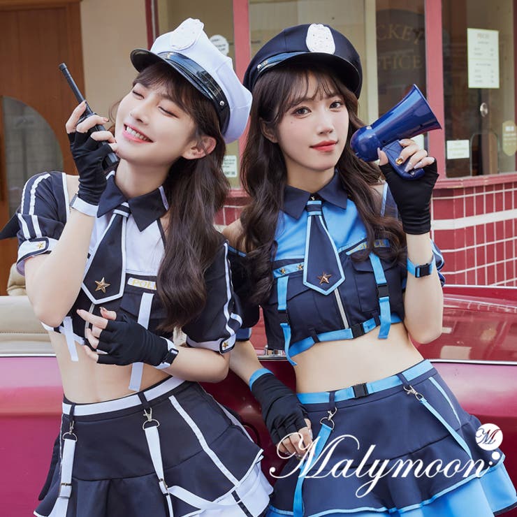 バイカラーラインデビルポリス[品番：MYMT0000697]｜Malymoon （マリームーン  ）のレディースファッション通販｜SHOPLIST（ショップリスト）