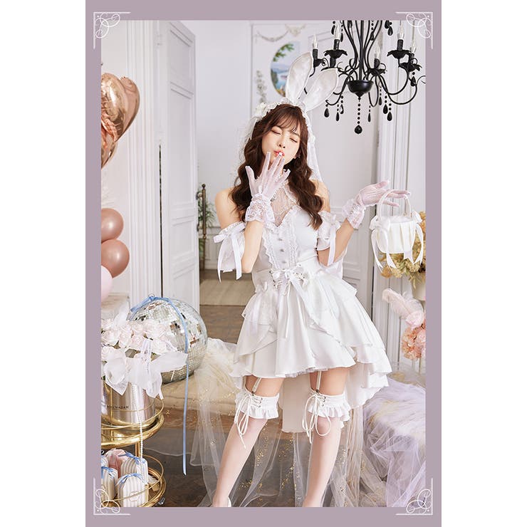 マリッジジュエルバニーヴェールドレス[品番：MYMT0000998]｜Malymoon