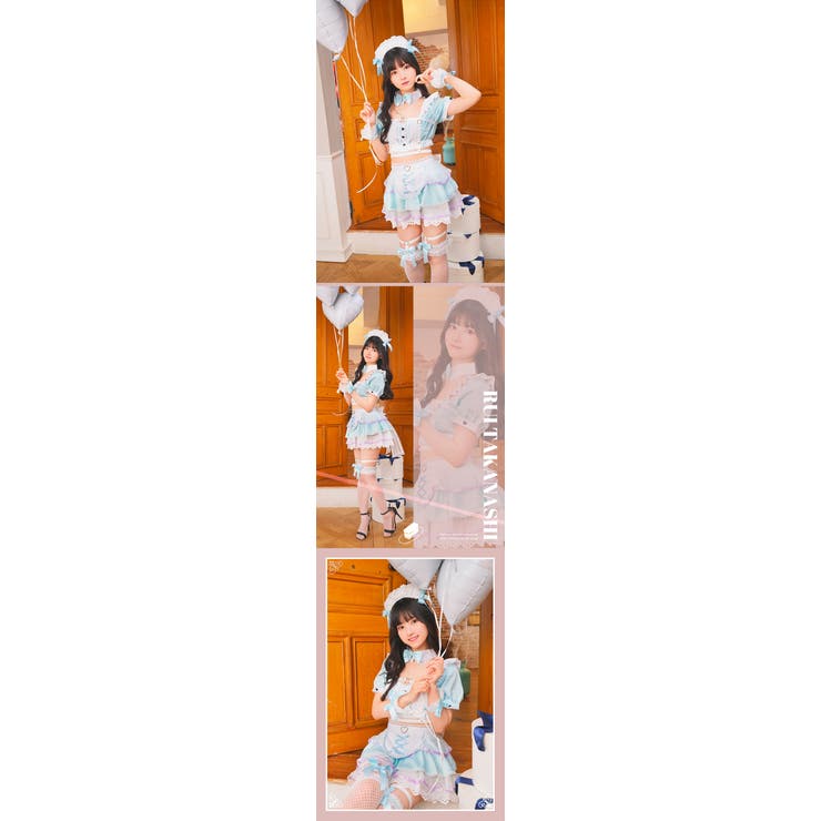malymoon パステルカラーハーネスメイド イエロー 即日発送】パステルカラーハーネスメイド《ハロウィンコスプレ8