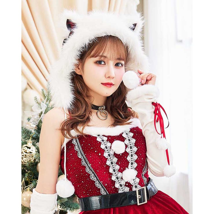 ポンポンファーキャットサンタ帽 | Malymoon  | 詳細画像2 