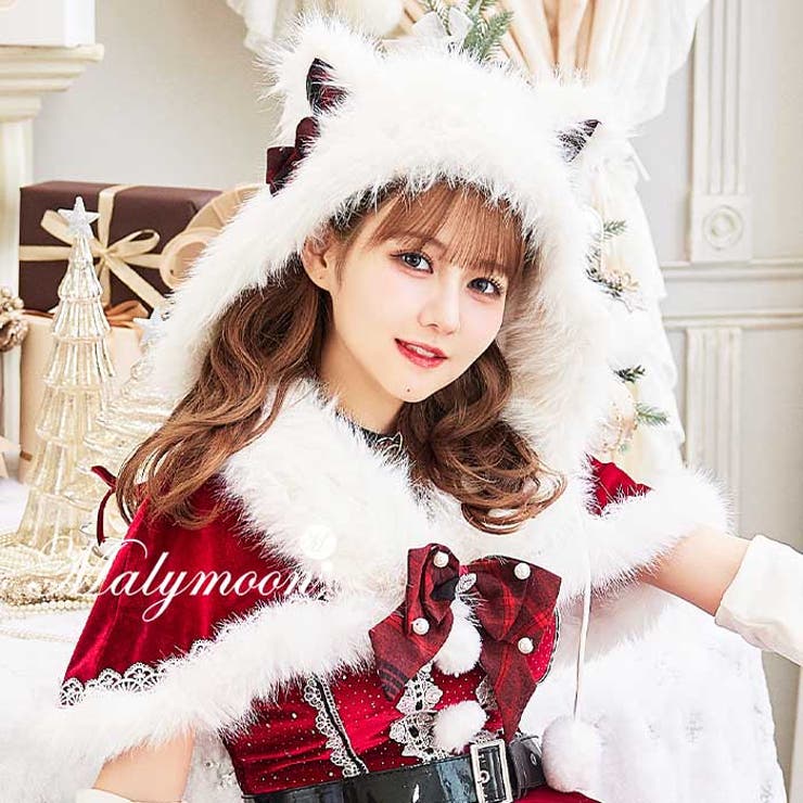 ポンポンファーキャットサンタ帽 | Malymoon  | 詳細画像1 