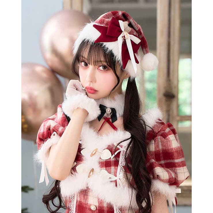 レッド | ポムベリードールサンタ帽 | Malymoon 