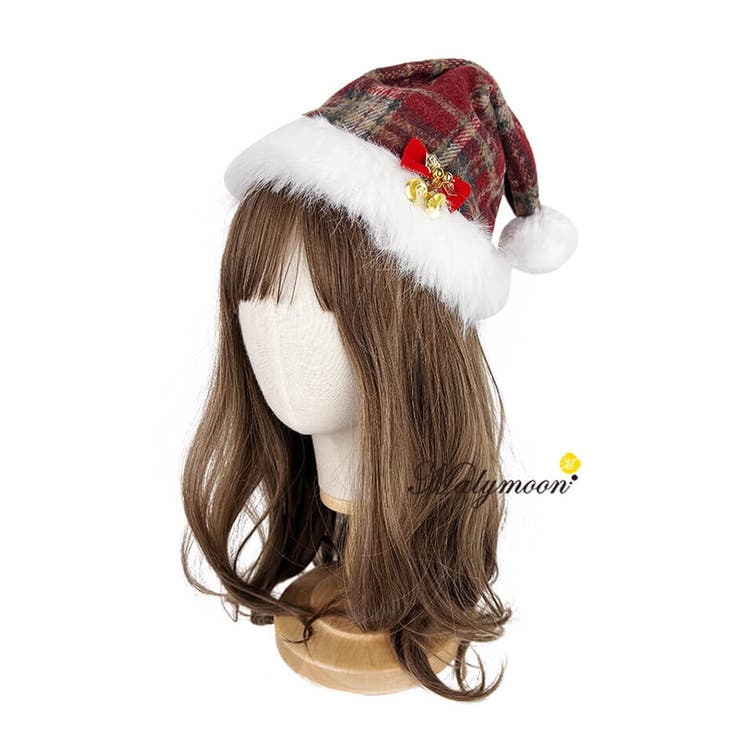 エトワールベルチェックサンタ帽 | Malymoon  | 詳細画像3 