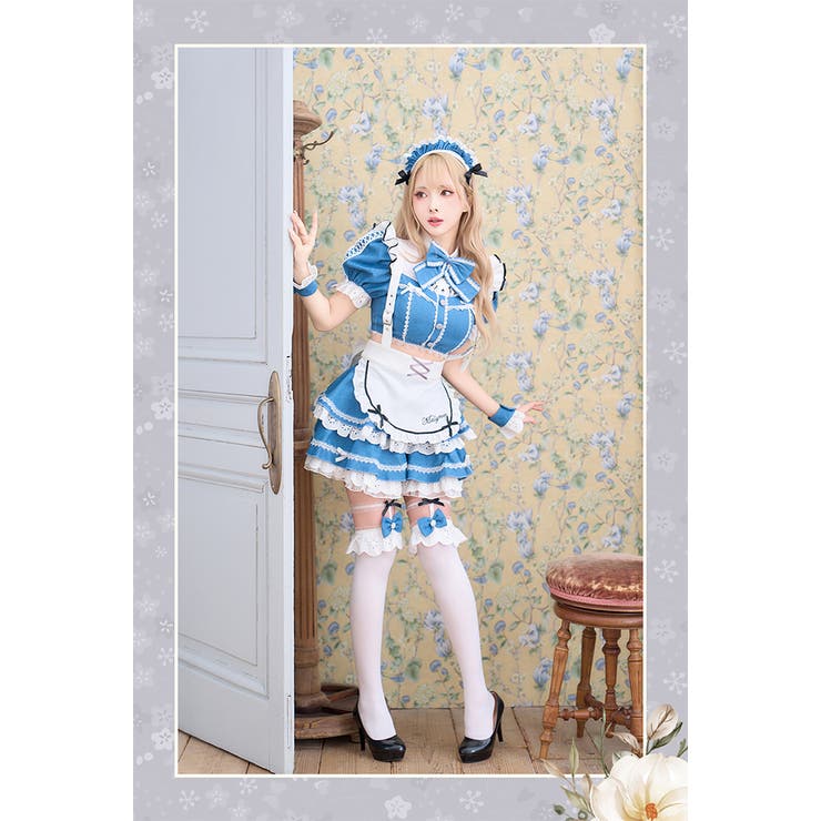 シュガーブルーサスペンダーデニムメイド《ハロウィンコスプレ9点セット》【Maly… | Malymoon  | 詳細画像3 