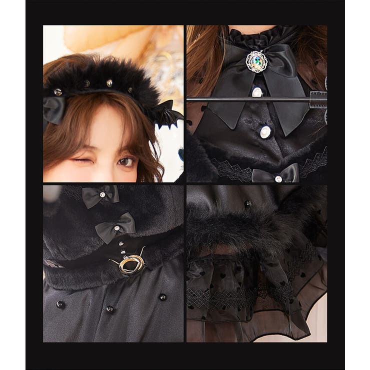 ミスティフェザードレス[品番：MYMT0001010]｜Malymoon （マリームーン