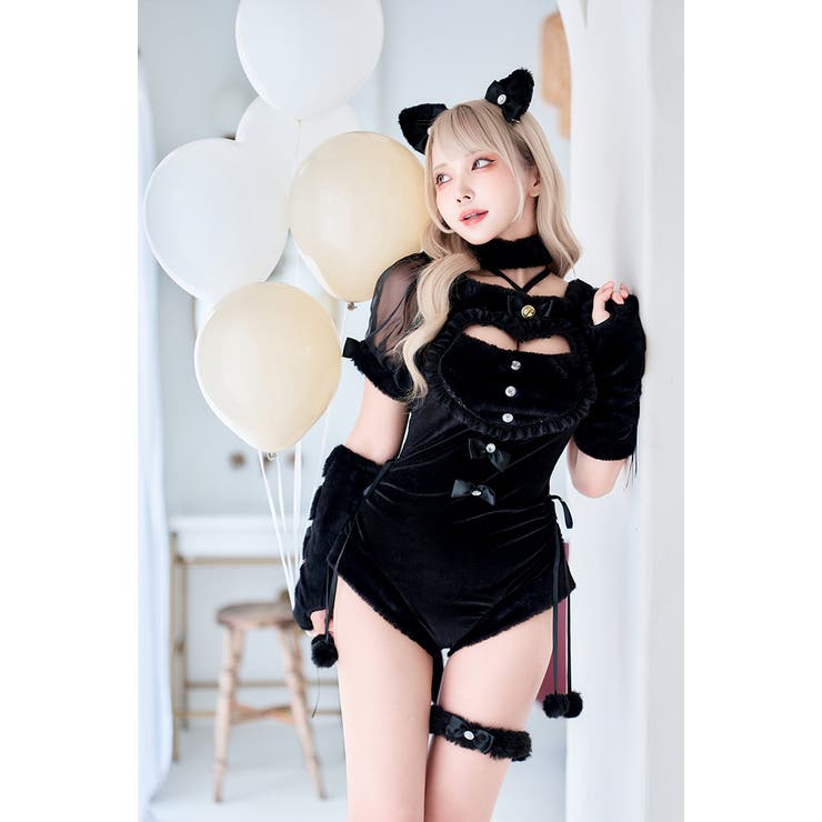 ベルベットキャットレオタード[品番：MYMT0001004]｜Malymoon （マリー