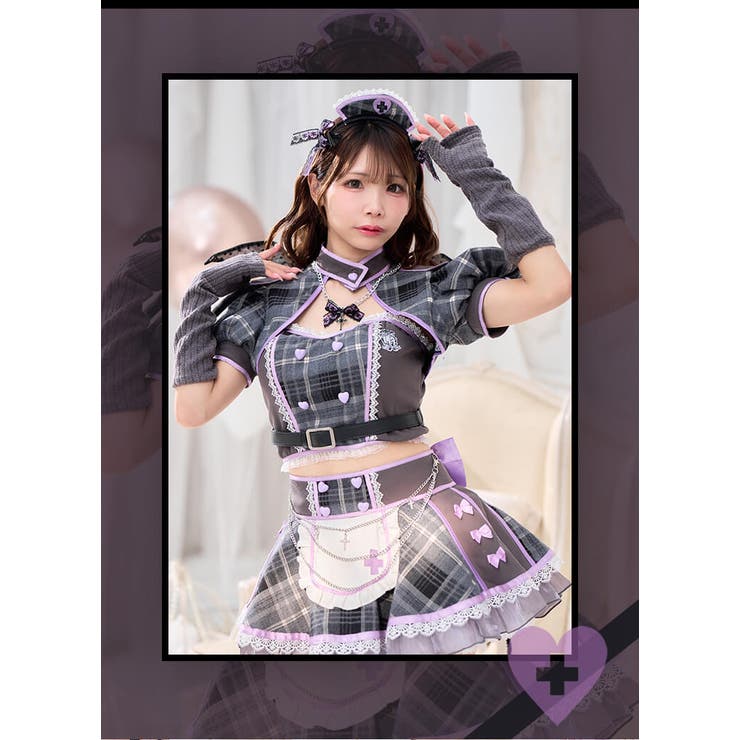 デビリッシュチェックナース[品番：MYMT0001048]｜Malymoon （マリー