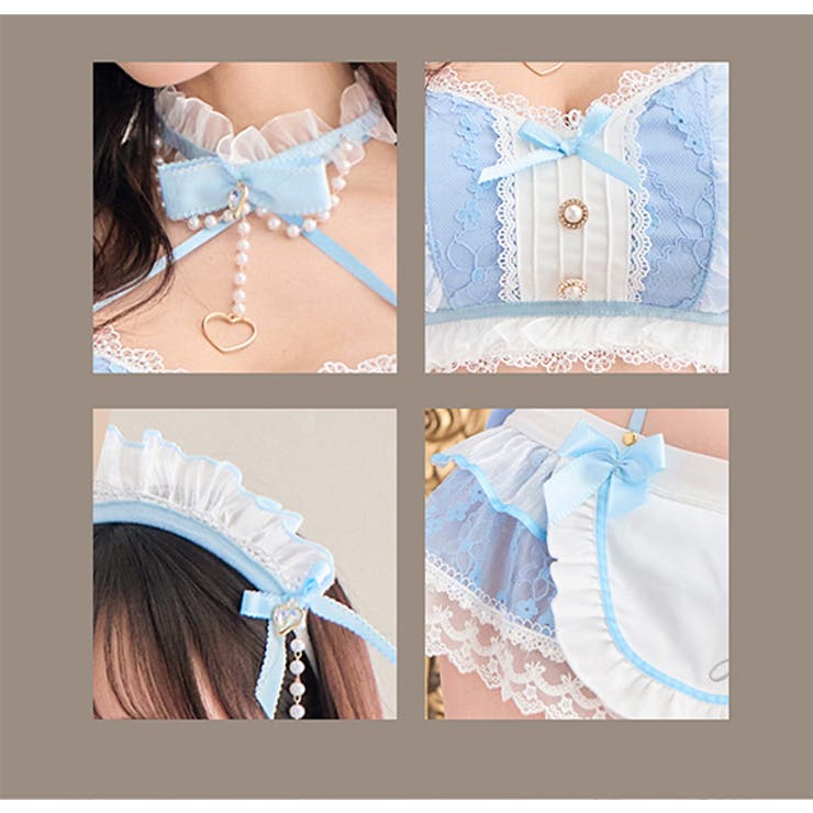 ミルクシフォンランジェリーメイド《ハロウィンコスランジェリー8点セット》【Mal… | Malymoon  | 詳細画像8 