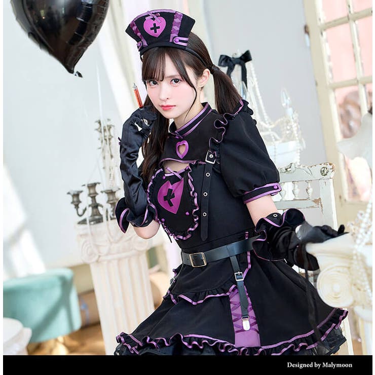 ハートシリンジブラックナース[品番：MYMT0001011]｜Malymoon