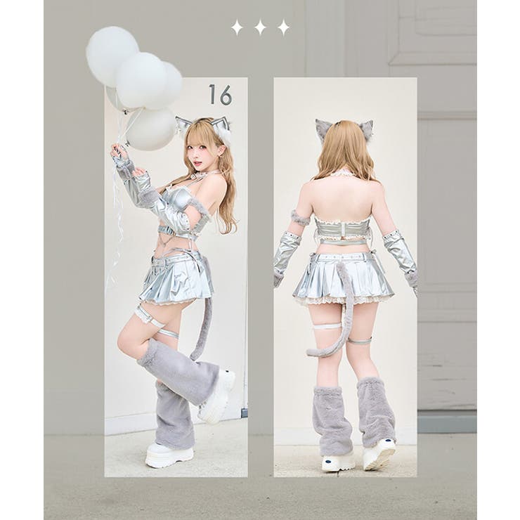 メタルクロスボンテージキャット[品番：MYMT0001031]｜Malymoon