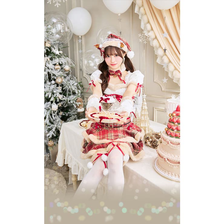 【完売商品‼️MLサイズ】フレンチチェックノエルトナカイ フレンチチェックノエルトナカイ[品番：MYMT0001092]｜Malymoon