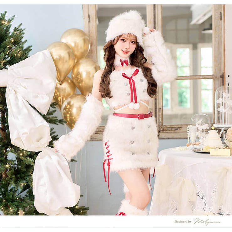 ホワイト | クリスタルスノードールサンタ | Malymoon 