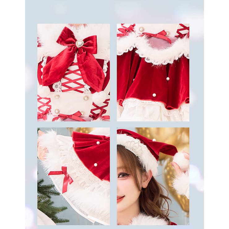 ベルベットフルールパールサンタ Malymoon/マリームーン ベルベットフルールパールサンタ[品番：MYMT0001111]｜Malymoon