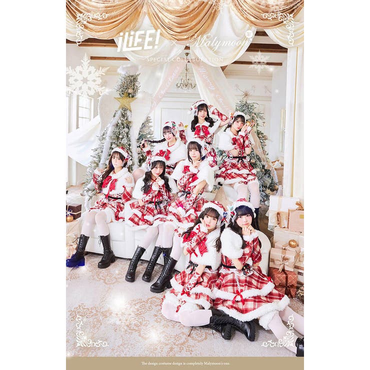 メロウチェックアイドルサンタ[品番：MYMT0001119]｜Malymoon （マリー