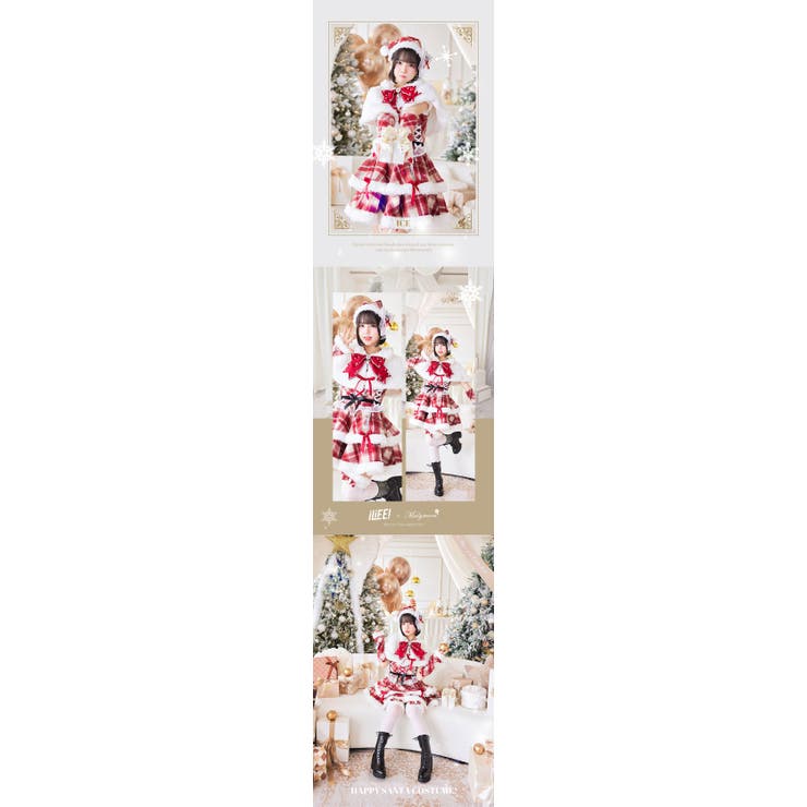 メロウチェックアイドルサンタ[品番：MYMT0001119]｜Malymoon （マリー