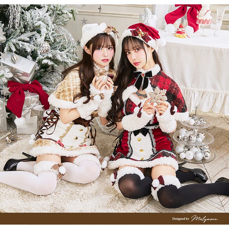 ノエルドチェックケープサンタ | Malymoon  | 詳細画像2 