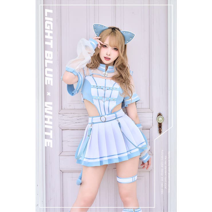 天使界隈サイドカットシアージャージキャット《ハロウィンコスプレ9点セット》【Ma… | Malymoon  | 詳細画像6 