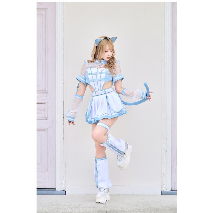 Malymoon/マリームーン 天使界隈 サイドカットシアージャージキャット 天使界隈サイドカットシアージャージキャット[品番：MYMT0001029