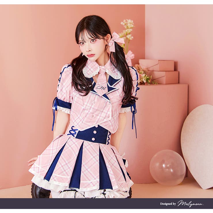 ピンク | キャンディチェックアイドルブレザー《ハロウィンコスプレ8点セット》【Malymo… | Malymoon 