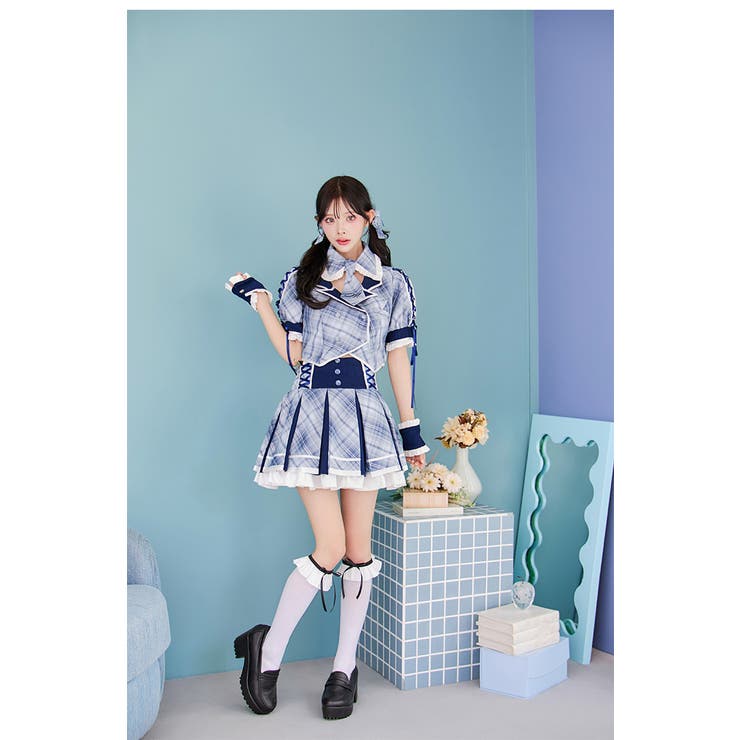 キャンディチェックアイドルブレザー Malymoon マリームーン キャンディチェックアイドルブレザー[品番：MYMT0001041]｜Malymoon