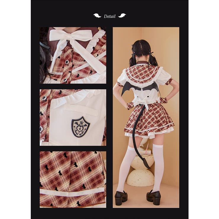 デビルチャームフリルセーラー《ハロウィンコスプレ9点セット》【Malymoon … | Malymoon  | 詳細画像10 