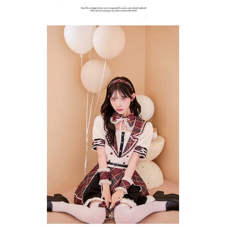 リボンロイヤルスクールコスチューム《ハロウィンコスプレ8点セット》【Malymo… | Malymoon  | 詳細画像5 